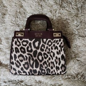 Guess small leopard print handbag